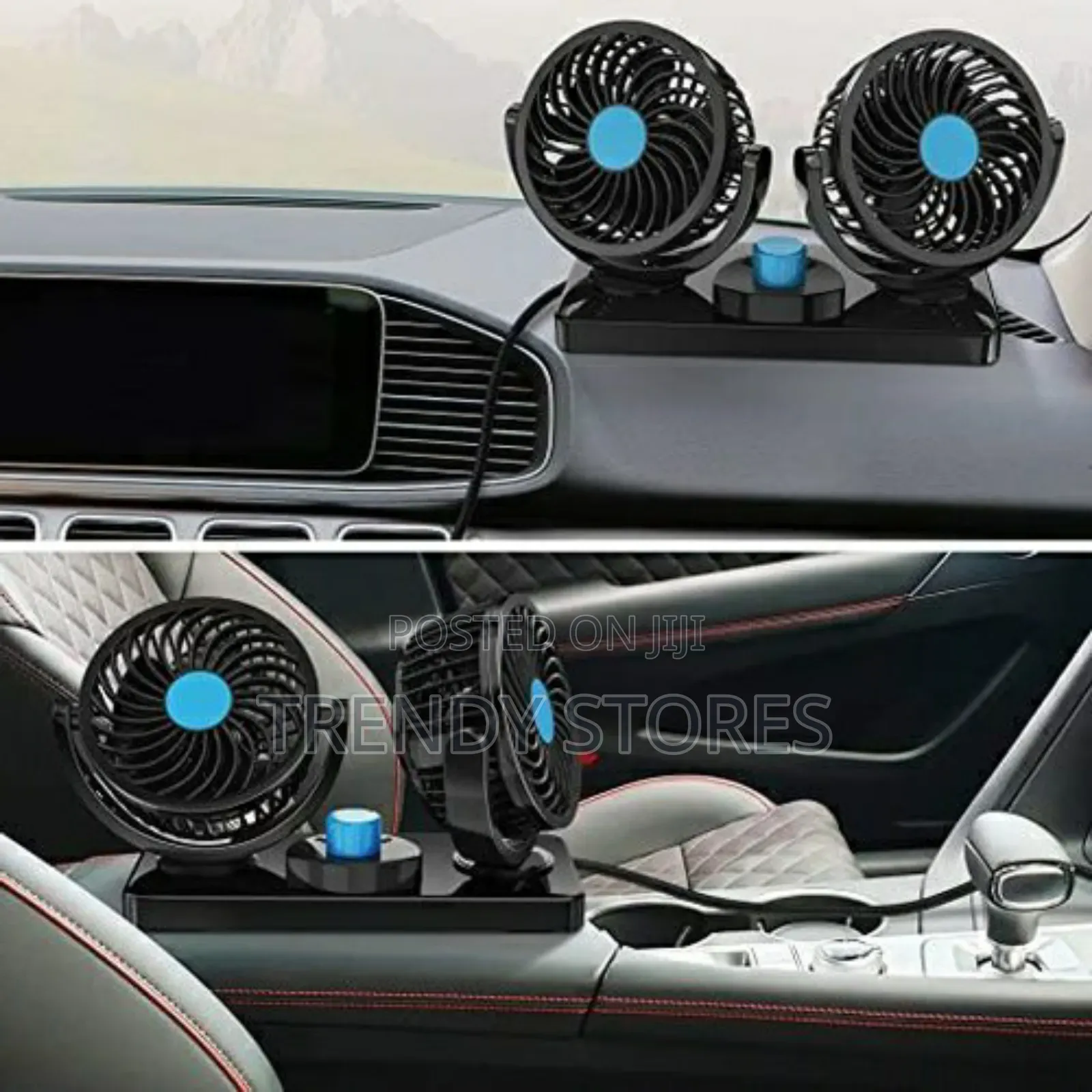 Car Dashboard Dual Fans