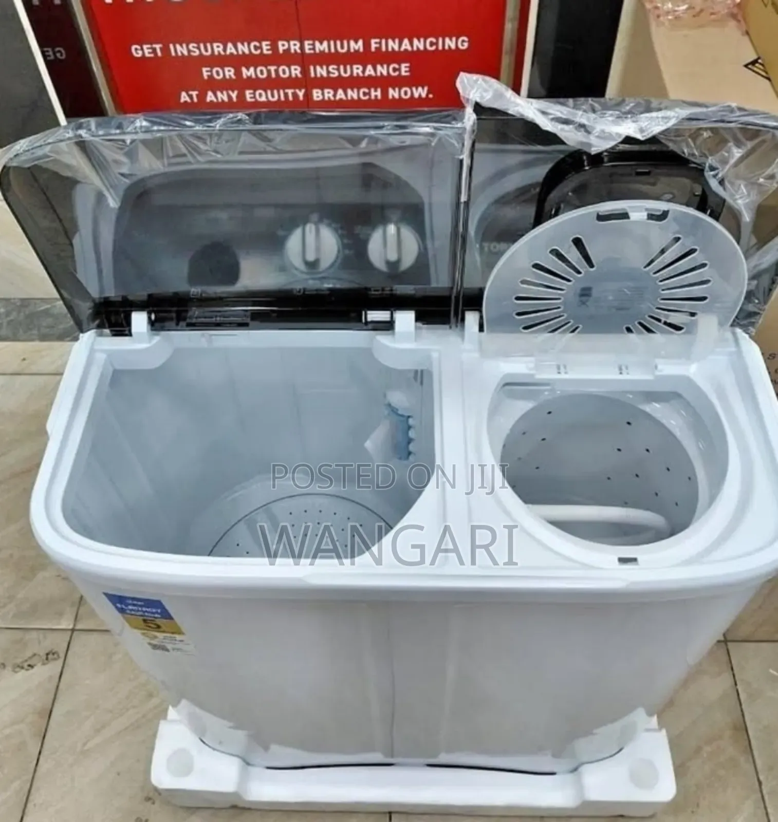7.5kgs Tornado Semi Automatic Top Loading Washing Machine T7.5kg