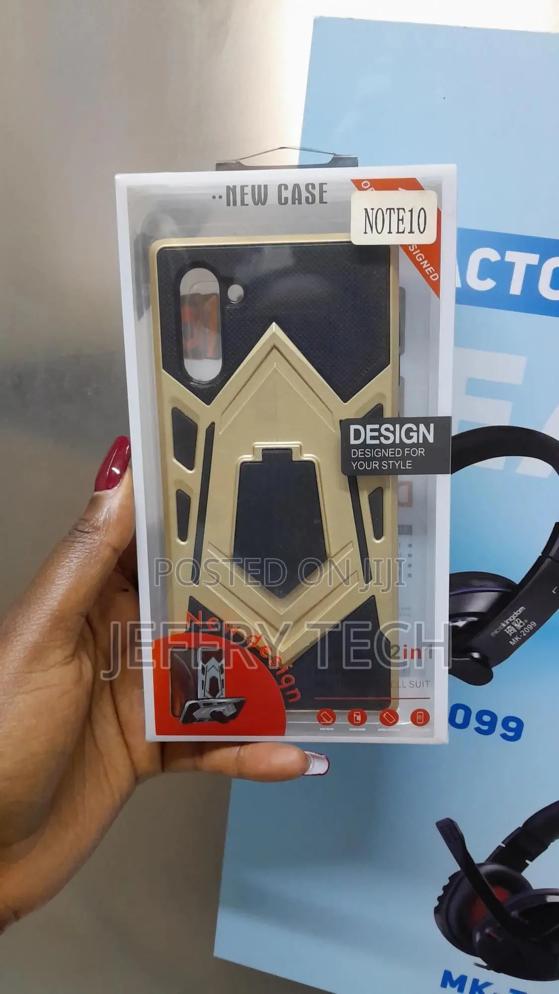 Bruk Samsung Galaxy Note 10 Hard Case With Ring Holder