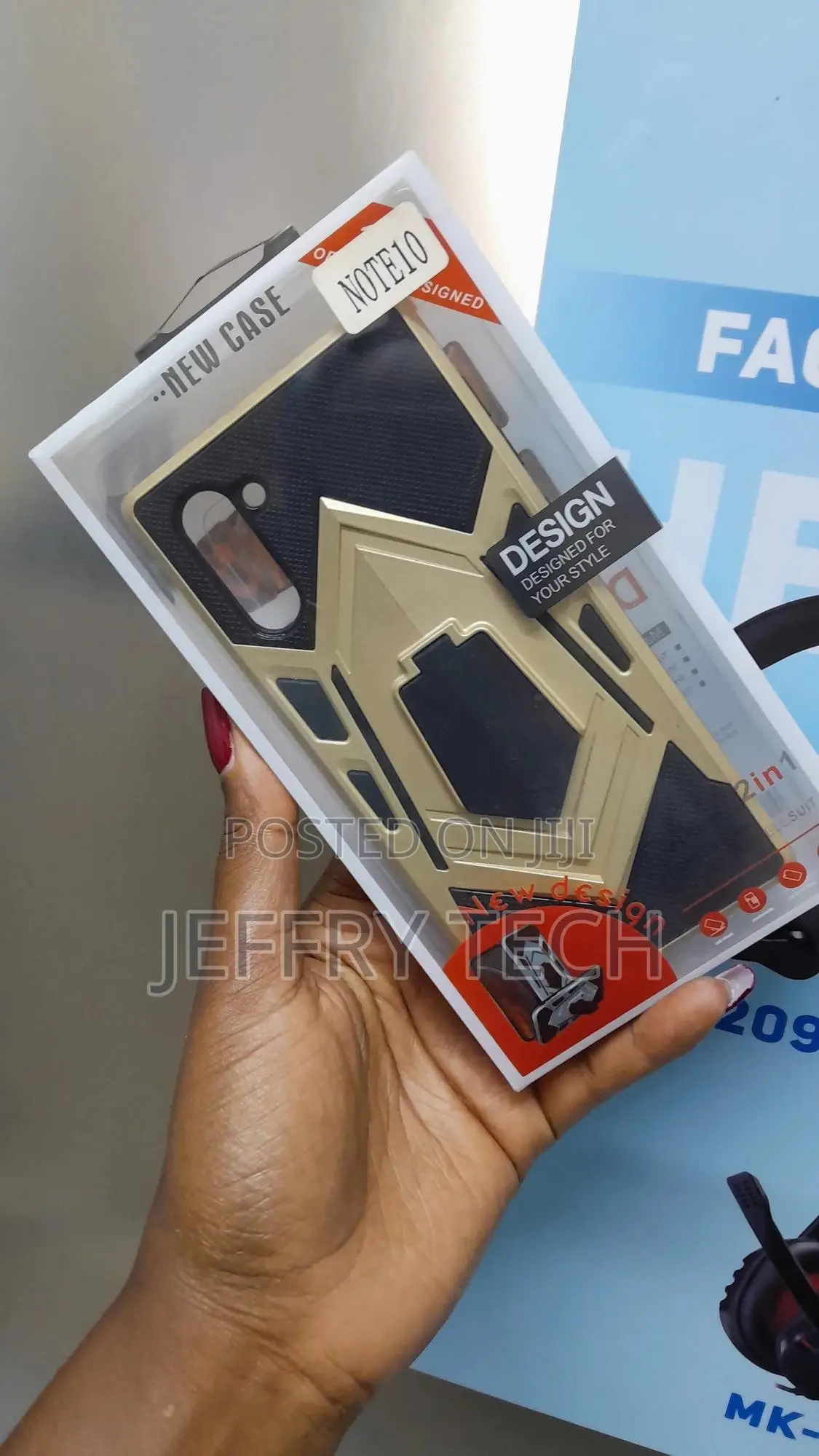 Bruk Samsung Galaxy Note 10 Hard Case With Ring Holder