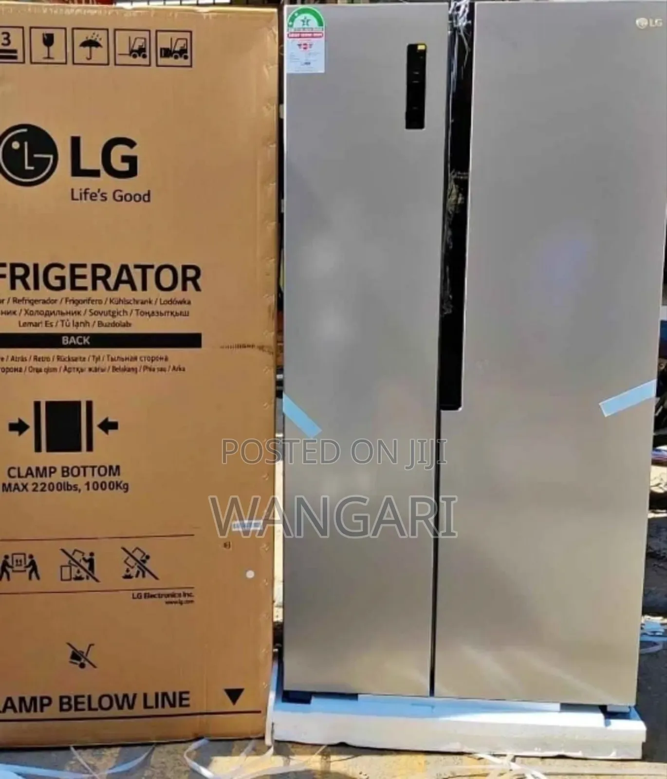 No Frost 519 Litres Lg Side by Side Door Refrigerator