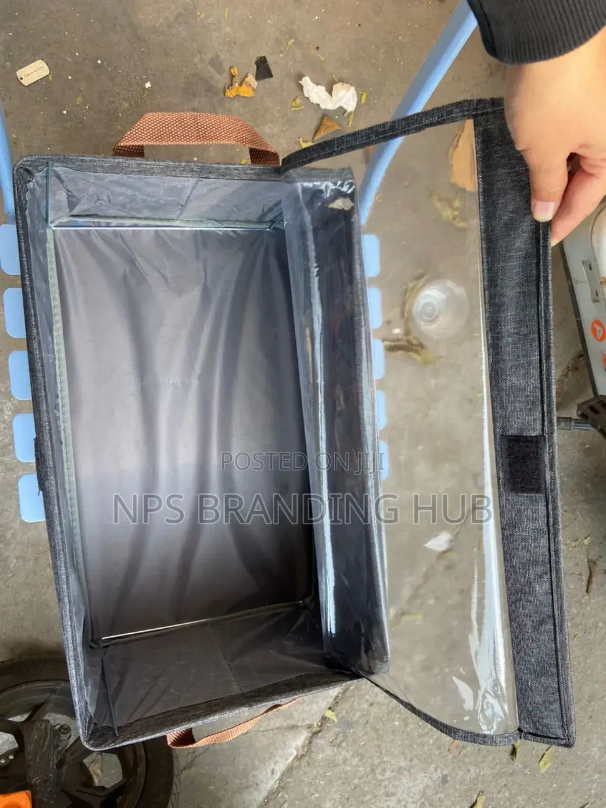 Collapsible Cloth Organizer With A Cover Size: 50cm X 35cm X 24cm. Cn