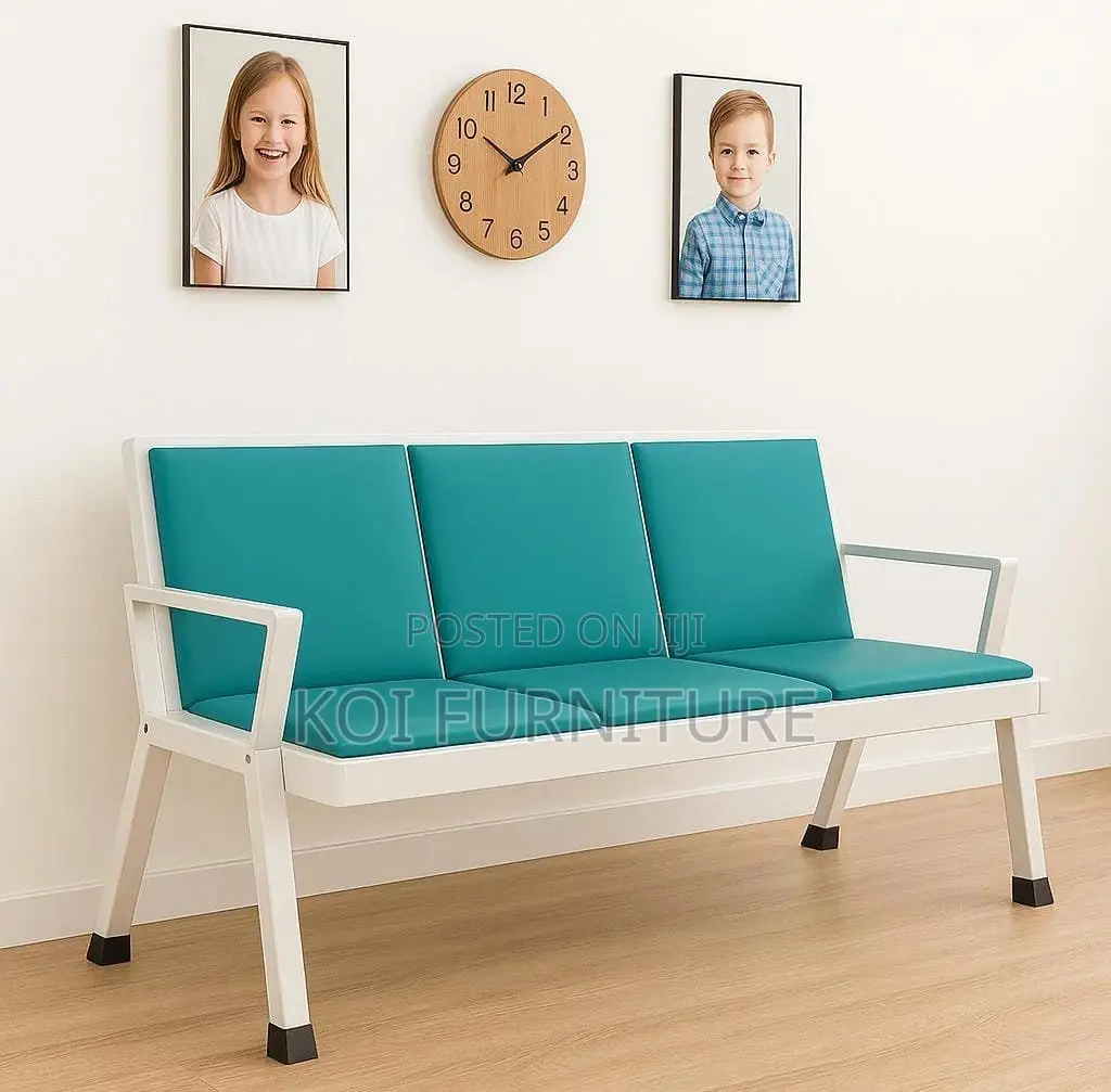 Office Bench : 3-Link Heavy-Duty Waiting Office Bench