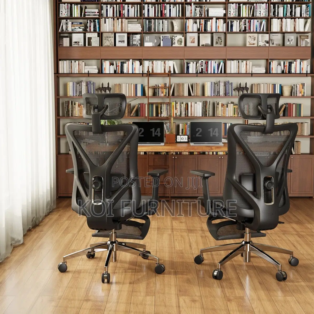 Office Chair : Orthopedic High-Back Ergonomic Chair With Footrest,