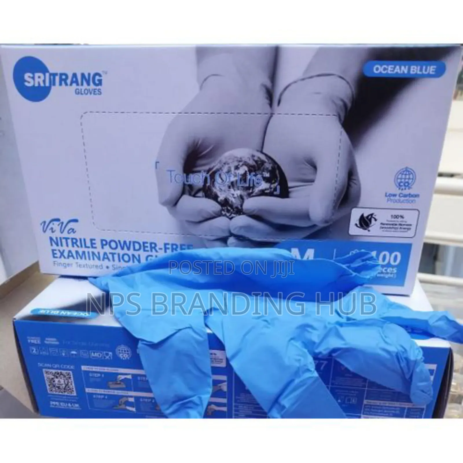 Nitrile Powder Free Blue Gloves