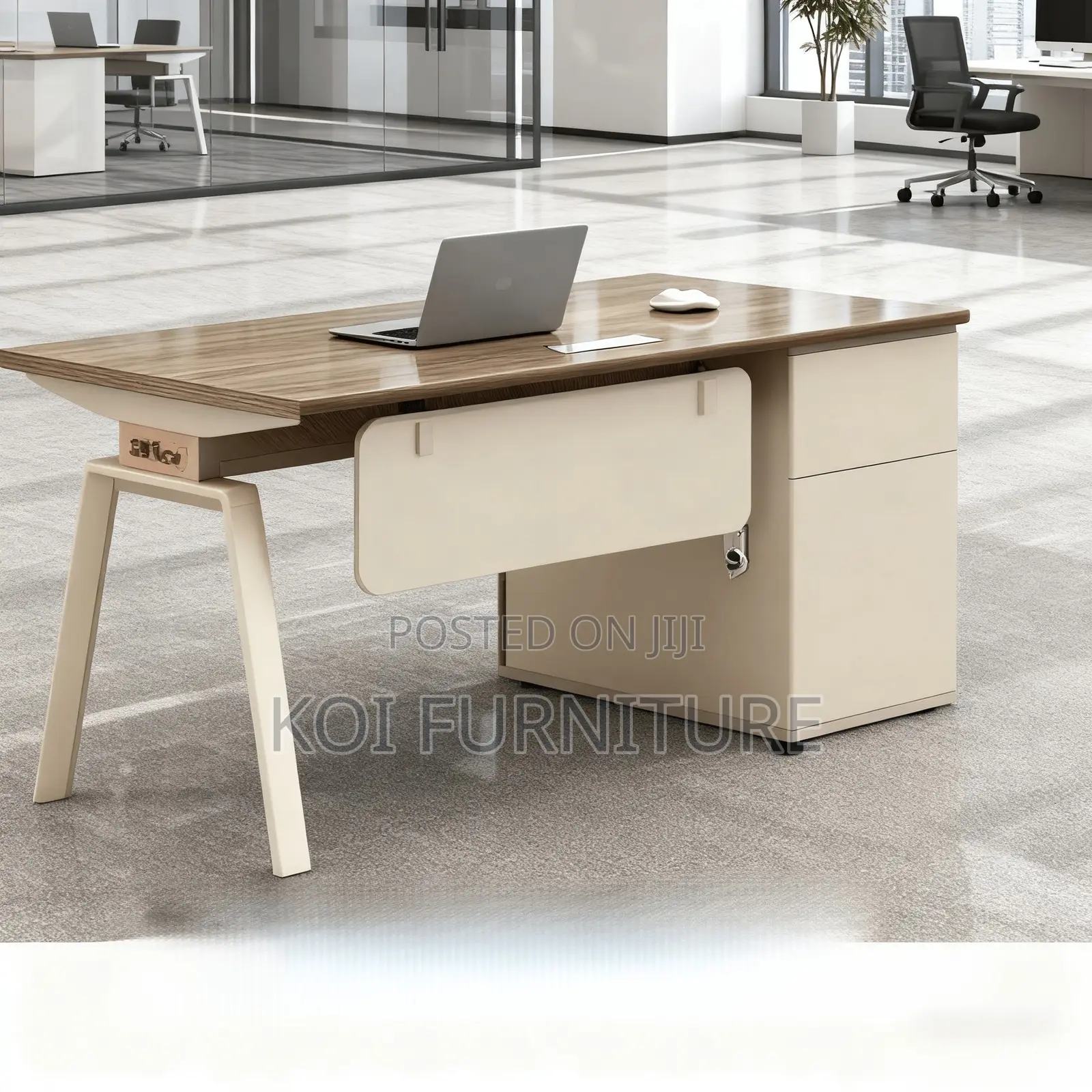 Office Desk : 1.4m Modern Minimalist Executive Office Desk
