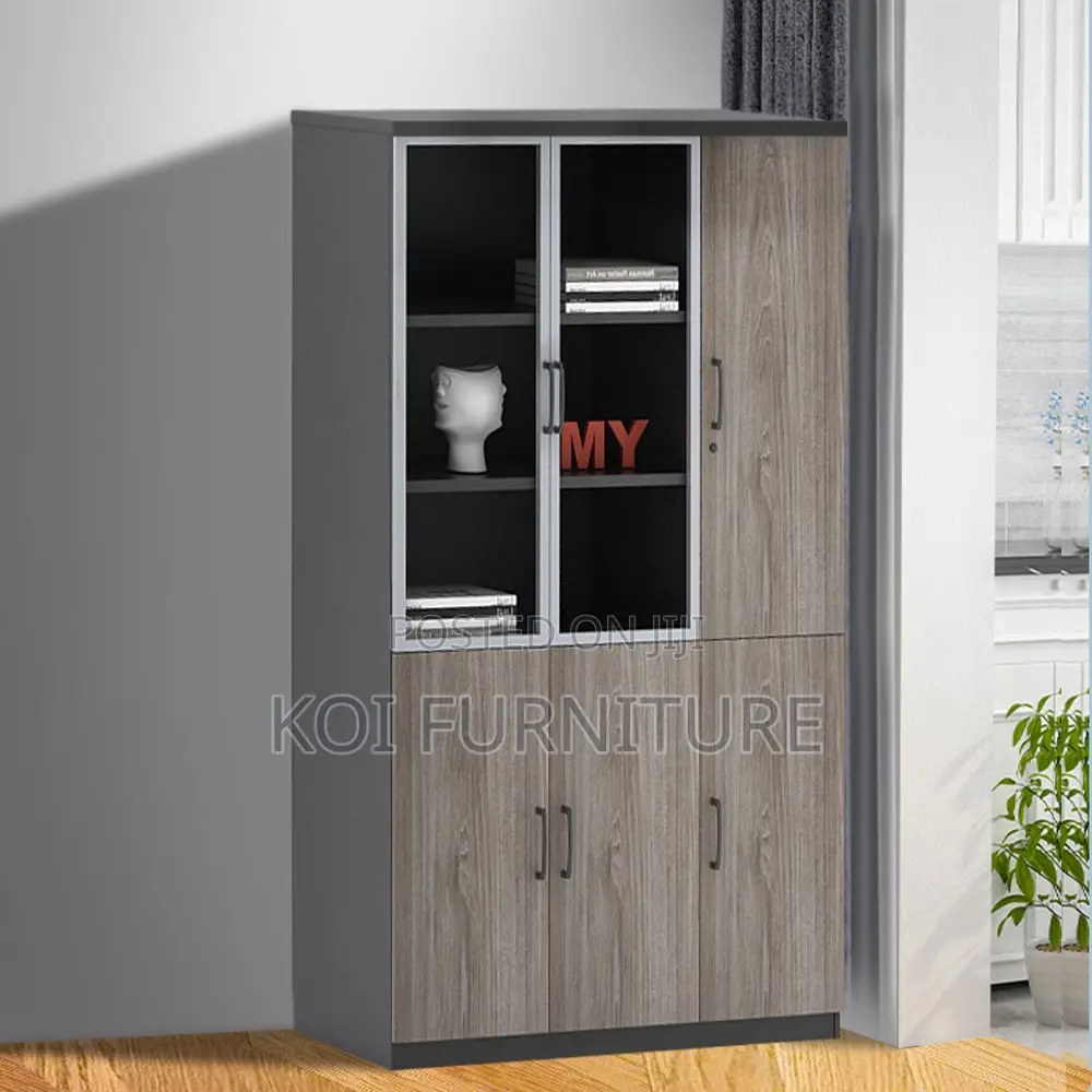 Office Cabinet : 3-Door Wooden Advanced Office Filling Cabinet