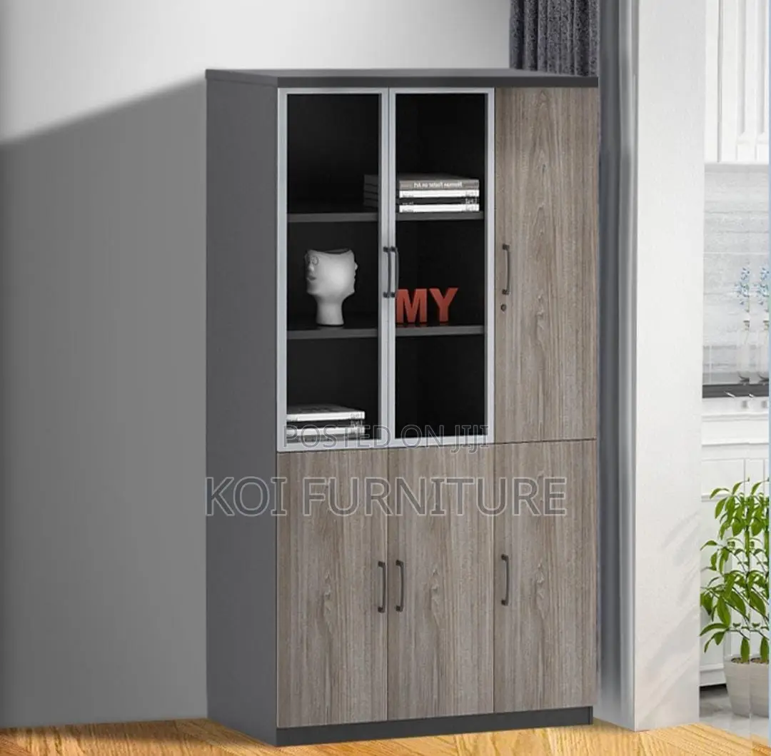 Office Cabinet : 3-Door Wooden Advanced Office Filling Cabinet