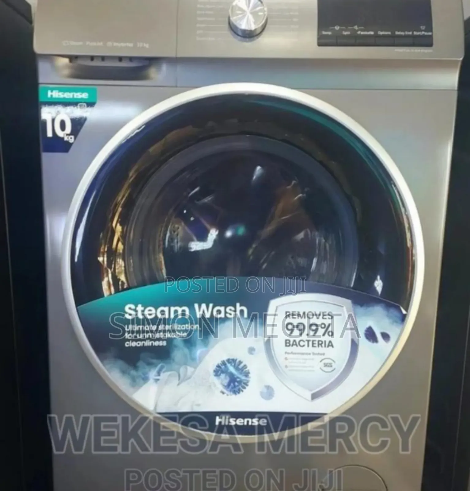 Colour Grey New Hisense 10kgs Wash and Dry Washing Machine