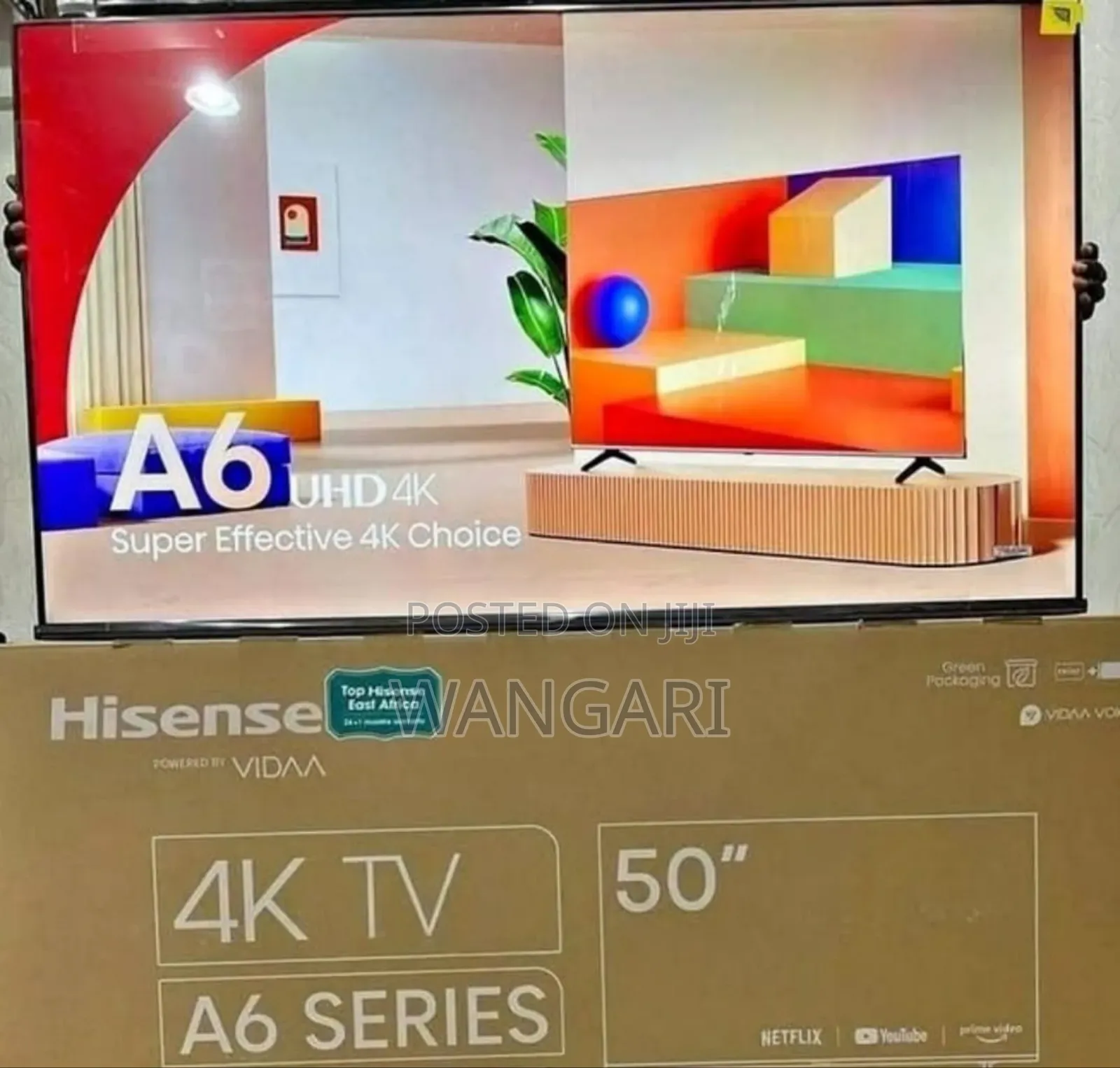 Netflix Youtube Hisense 50 Inch 4 K A6 Series Television