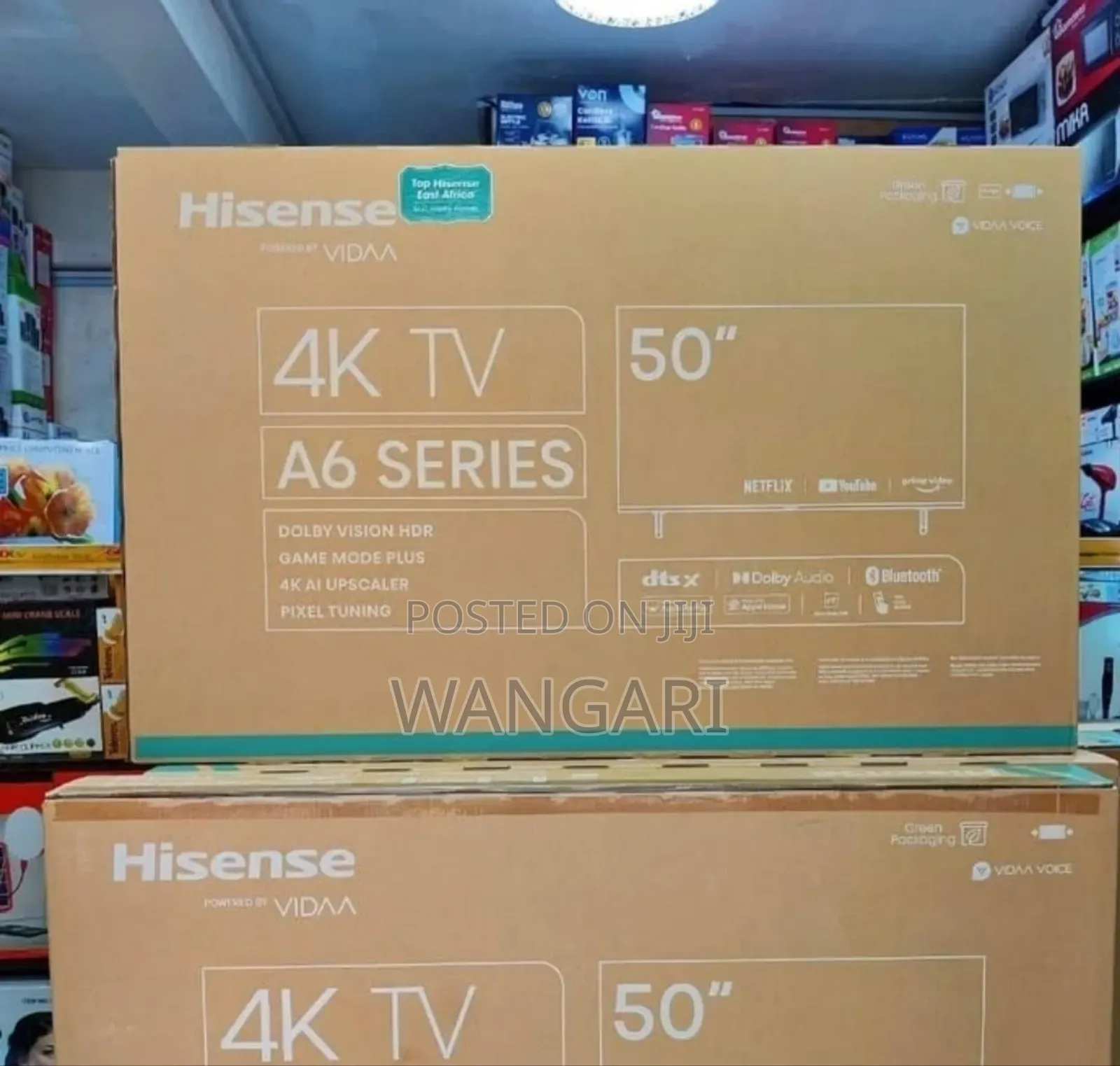 Bluetooth Enabled Hisense 50 Inch 4 K A6 Series Television