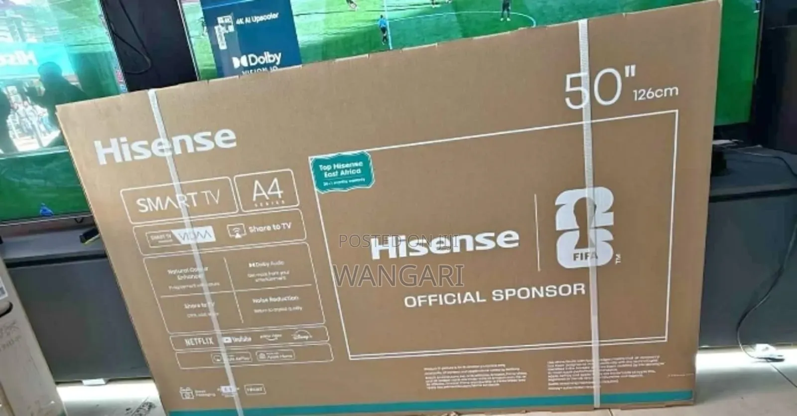Dolby Audio Vision Hisense 50 Inch 4 K A6 Series Television