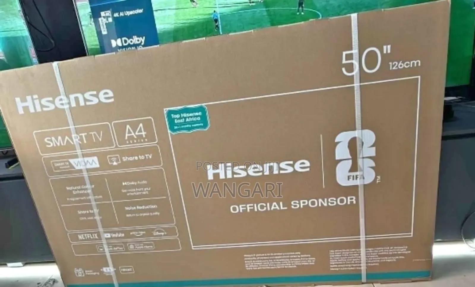 Dolby Audio Vision Hisense 50 Inch 4 K A6 Series Television