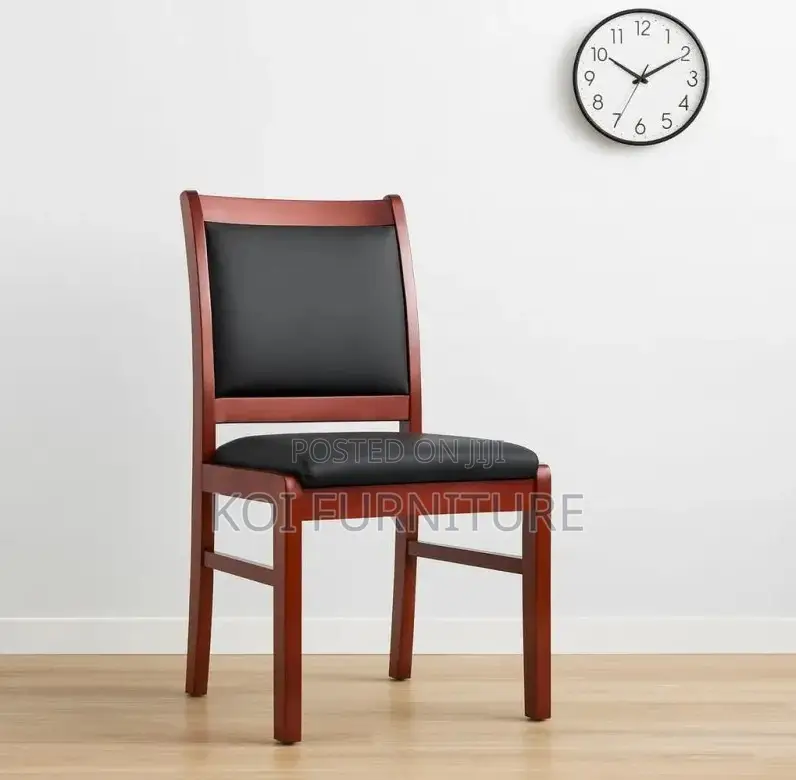 Office Chairs; Mahogany Made Armless Office Chair