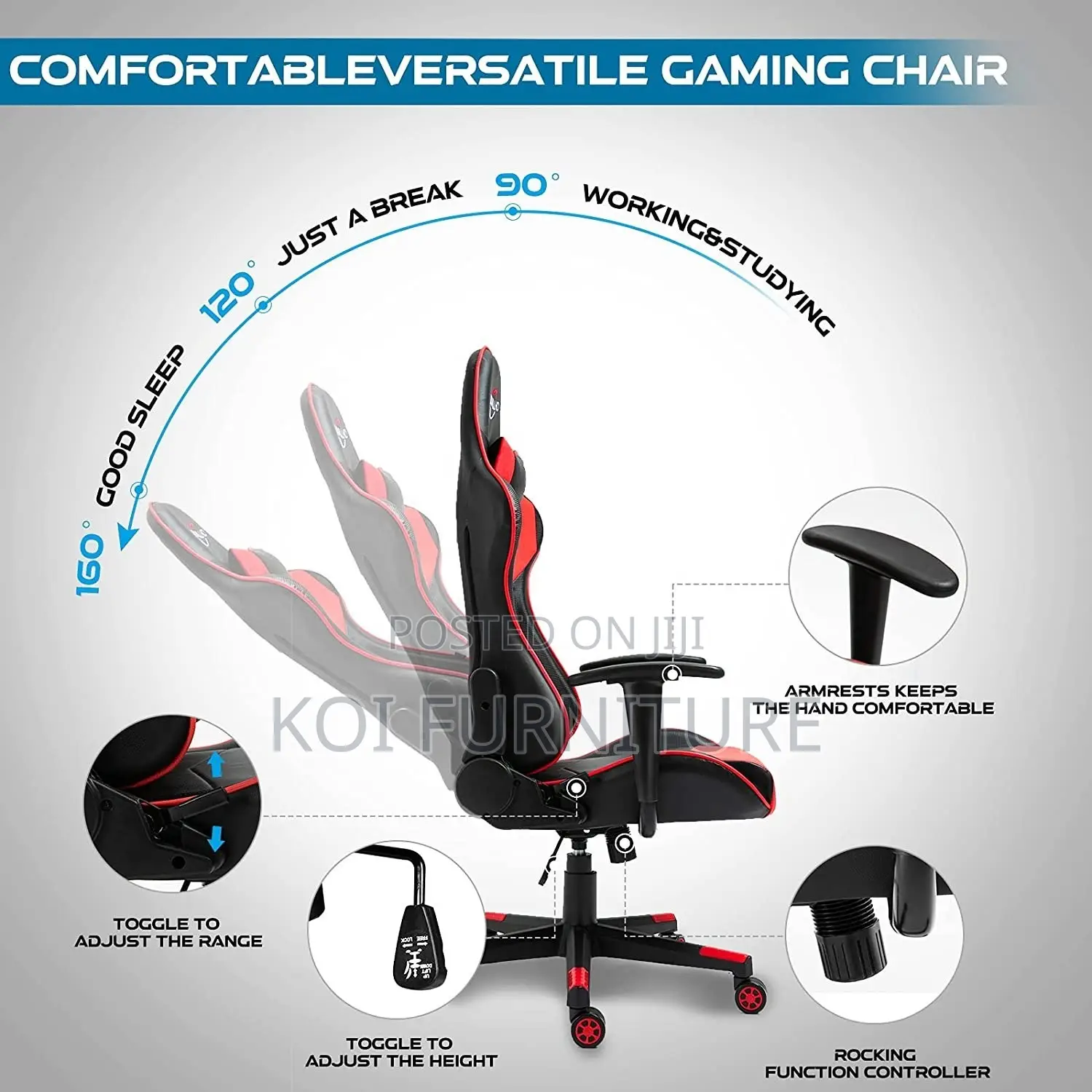 Office Chairs; Leather Gamers Executive Gamers Chair