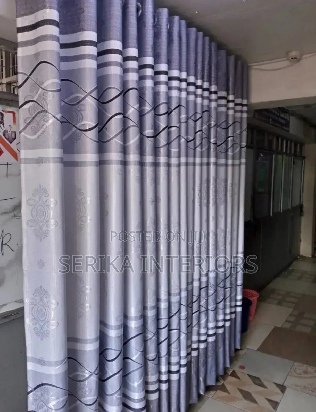 Greyish Curtains Curtains Environmental Friendly Approved Roberts