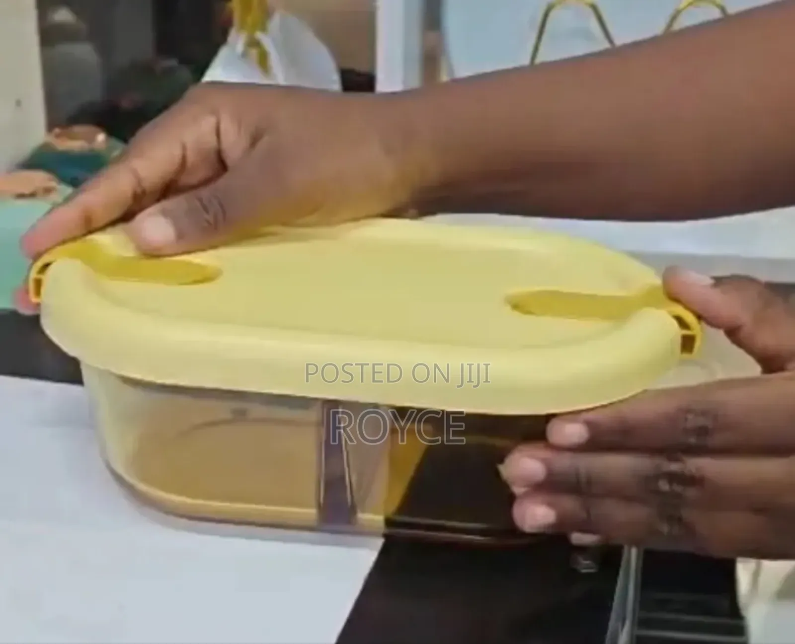 High Borosilicate Double Partitioned Lunch Box