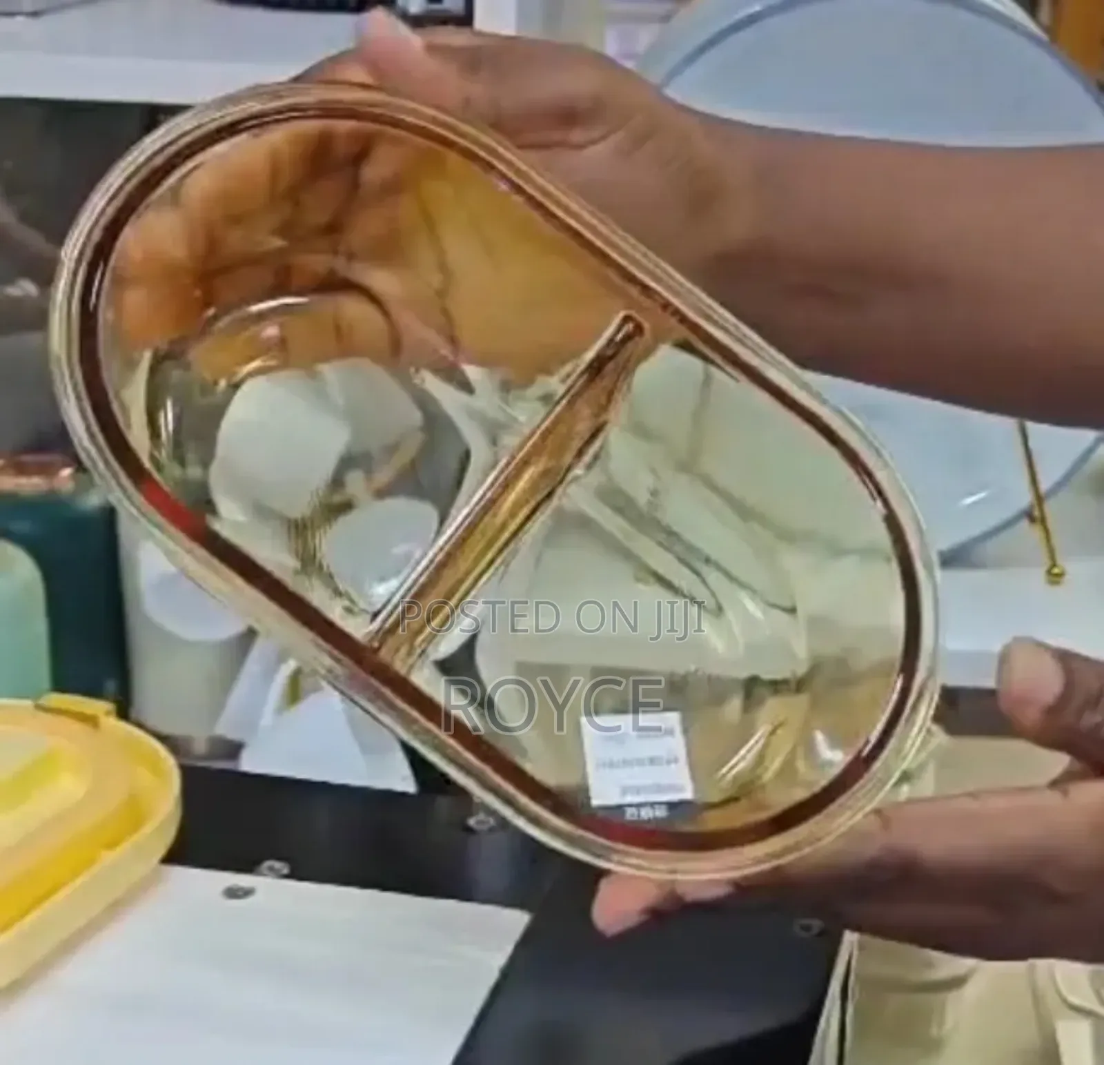 High Borosilicate Double Partitioned Lunch Box