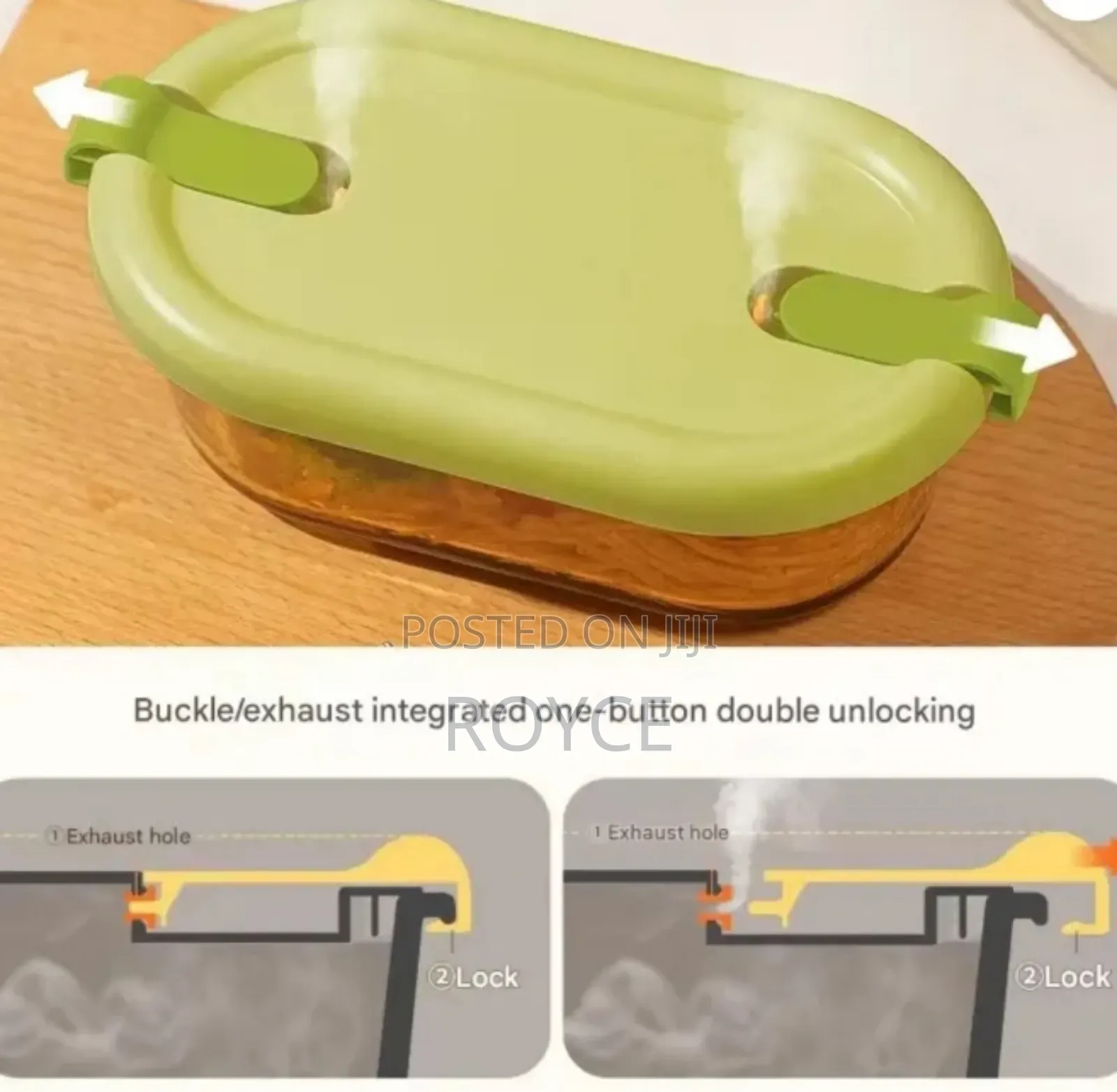 High Borosilicate Double Partitioned Lunch Box