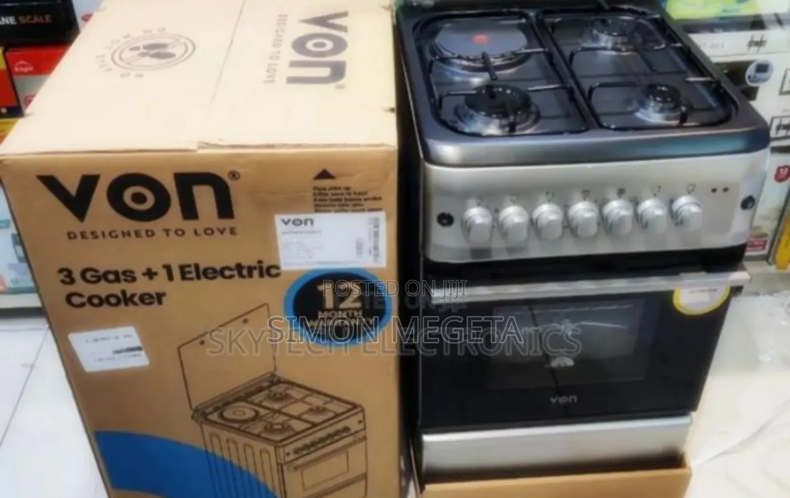 Automatic Digital Von 60*60 Standing Cooker