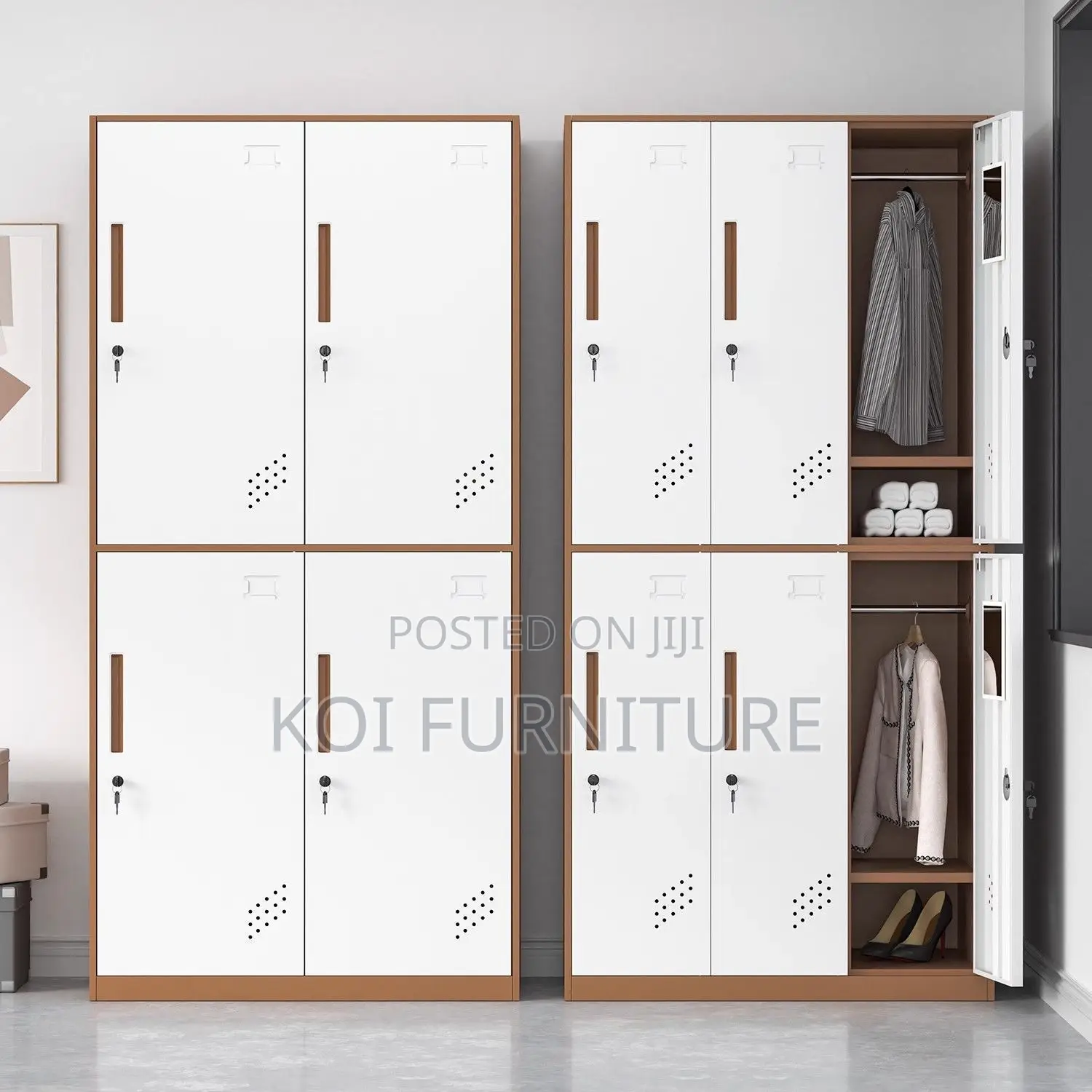 Office Cabinet : 9 Door Portable Storage Locker