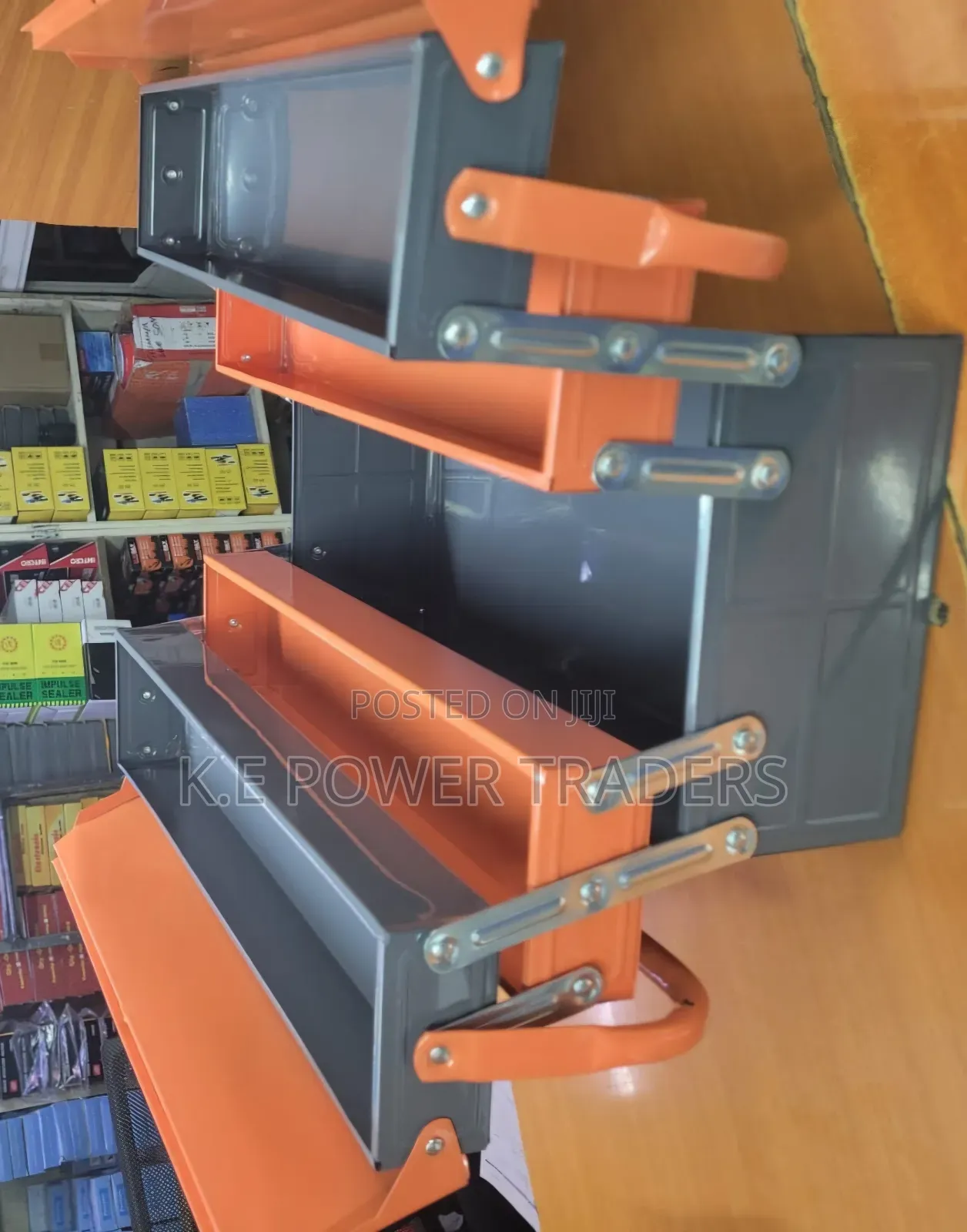 19 Inch 5-tray Metal Cantilever Tool Box – Heavy Duty