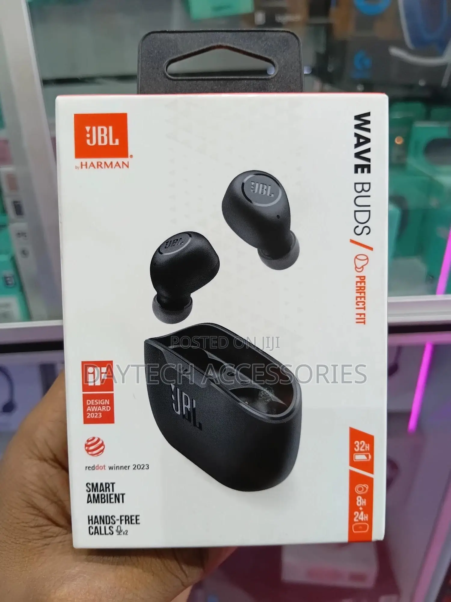 JBL Wave Buds True Wireless Earbuds Black- Jblwbudsblk