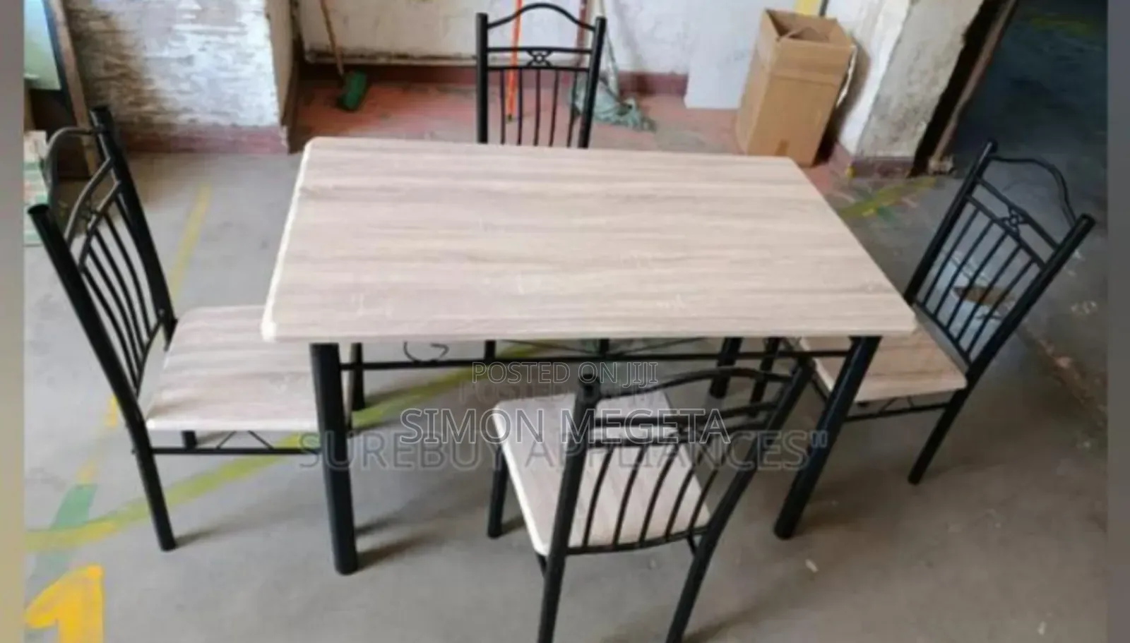 Colour Brownish 4sitter Dinning Table