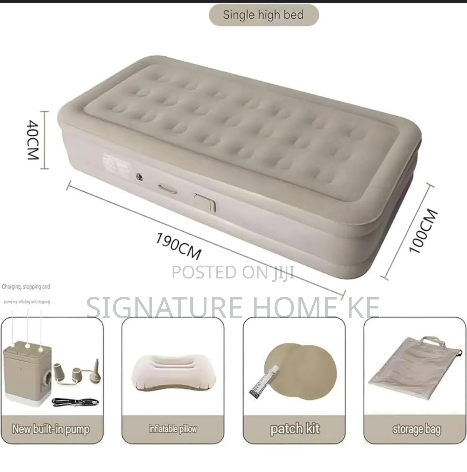 Self Inflating Bed +2 Inflatable Pillows