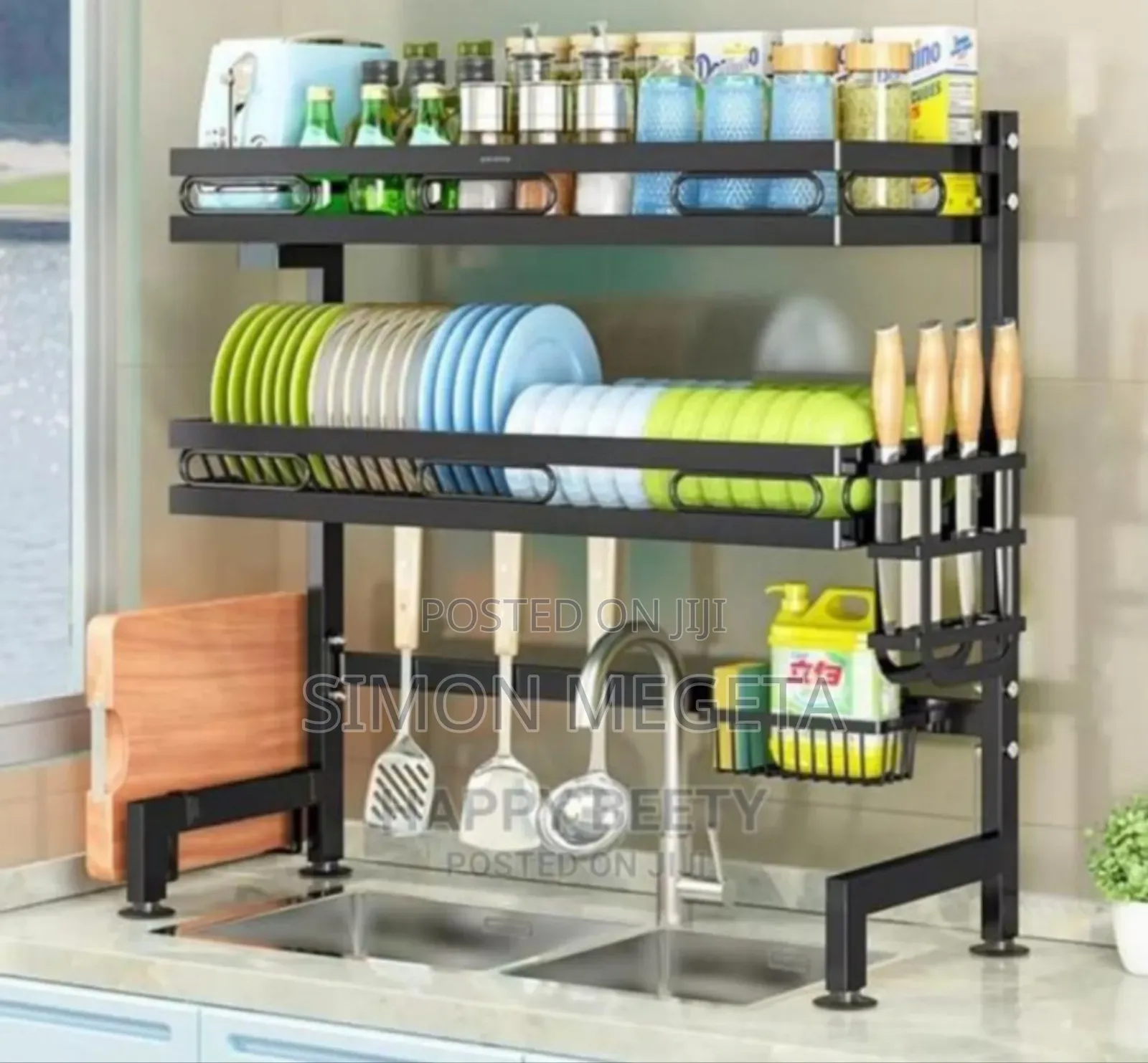 Assebled New Over the Sink Dish Rack