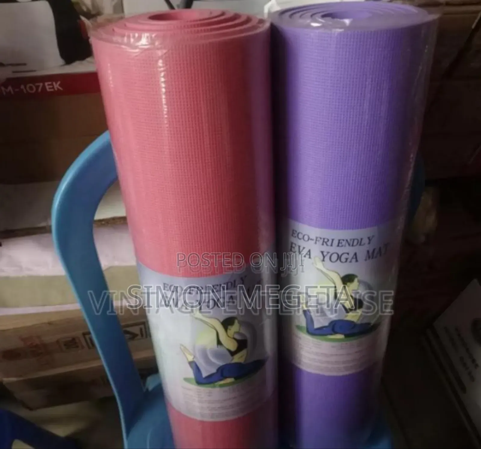 Colour Purple. Exercise 10mm Yoga Mat