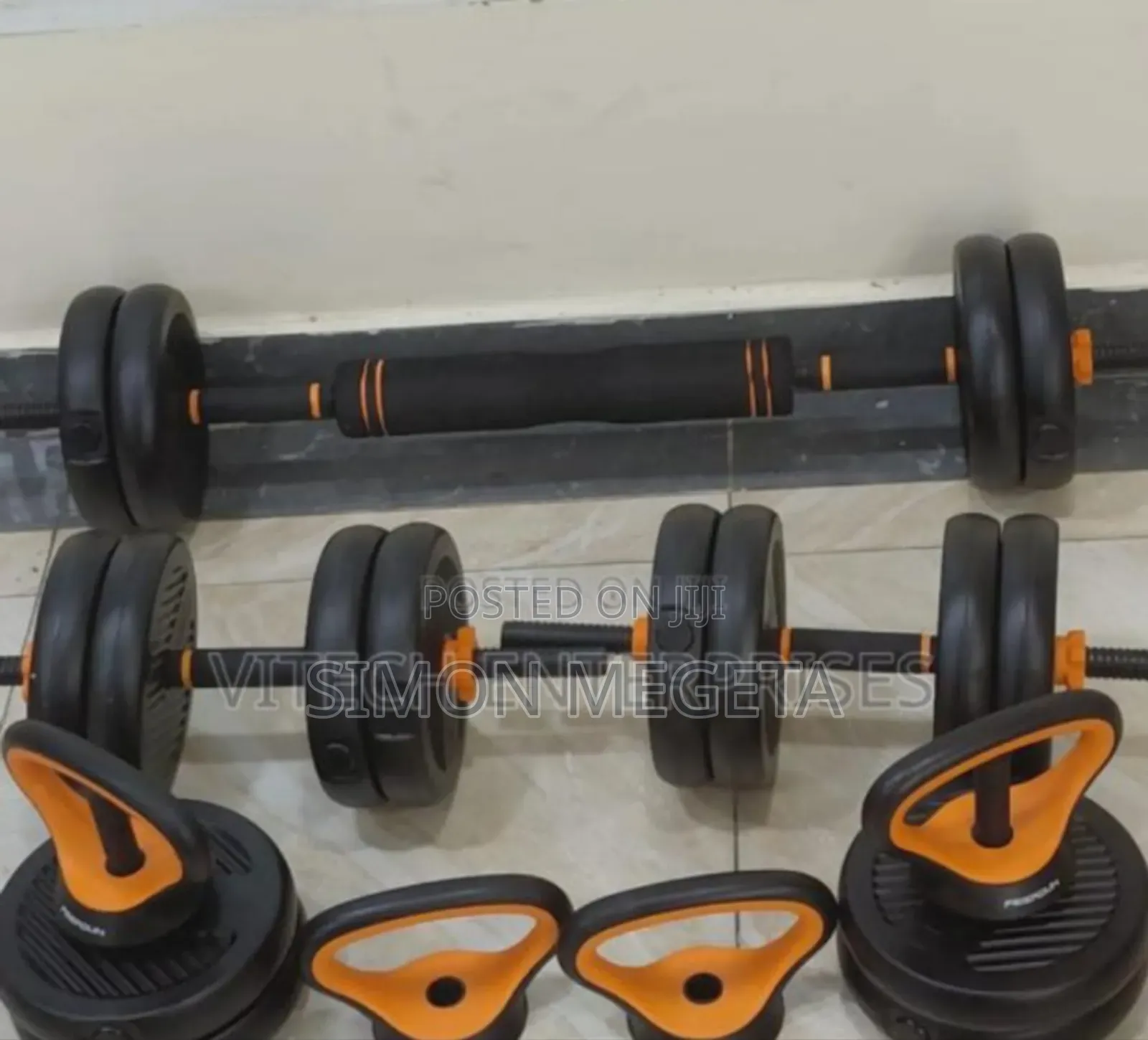 Kettl Bell New 30kgs Dumbbells 6in1