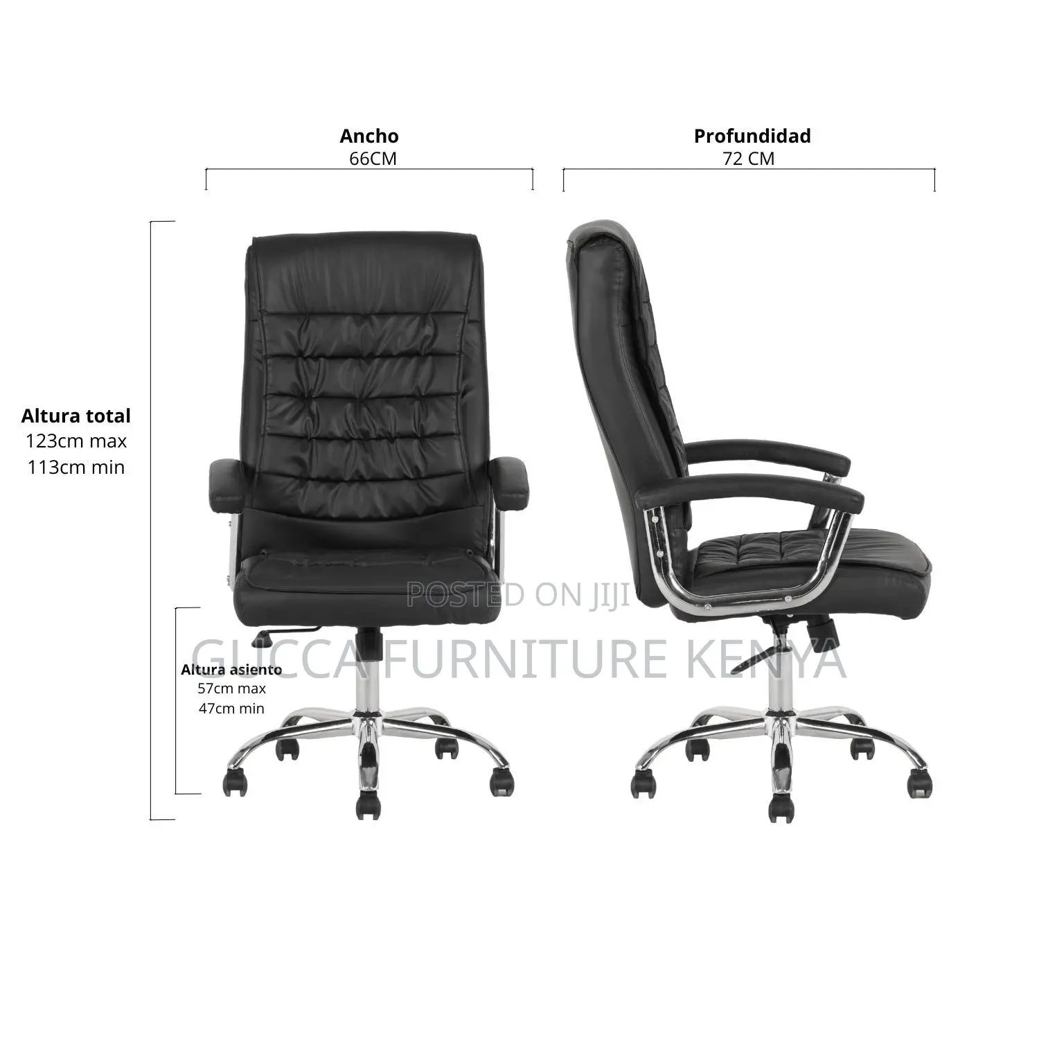 Executive Leather Office Desk Chair