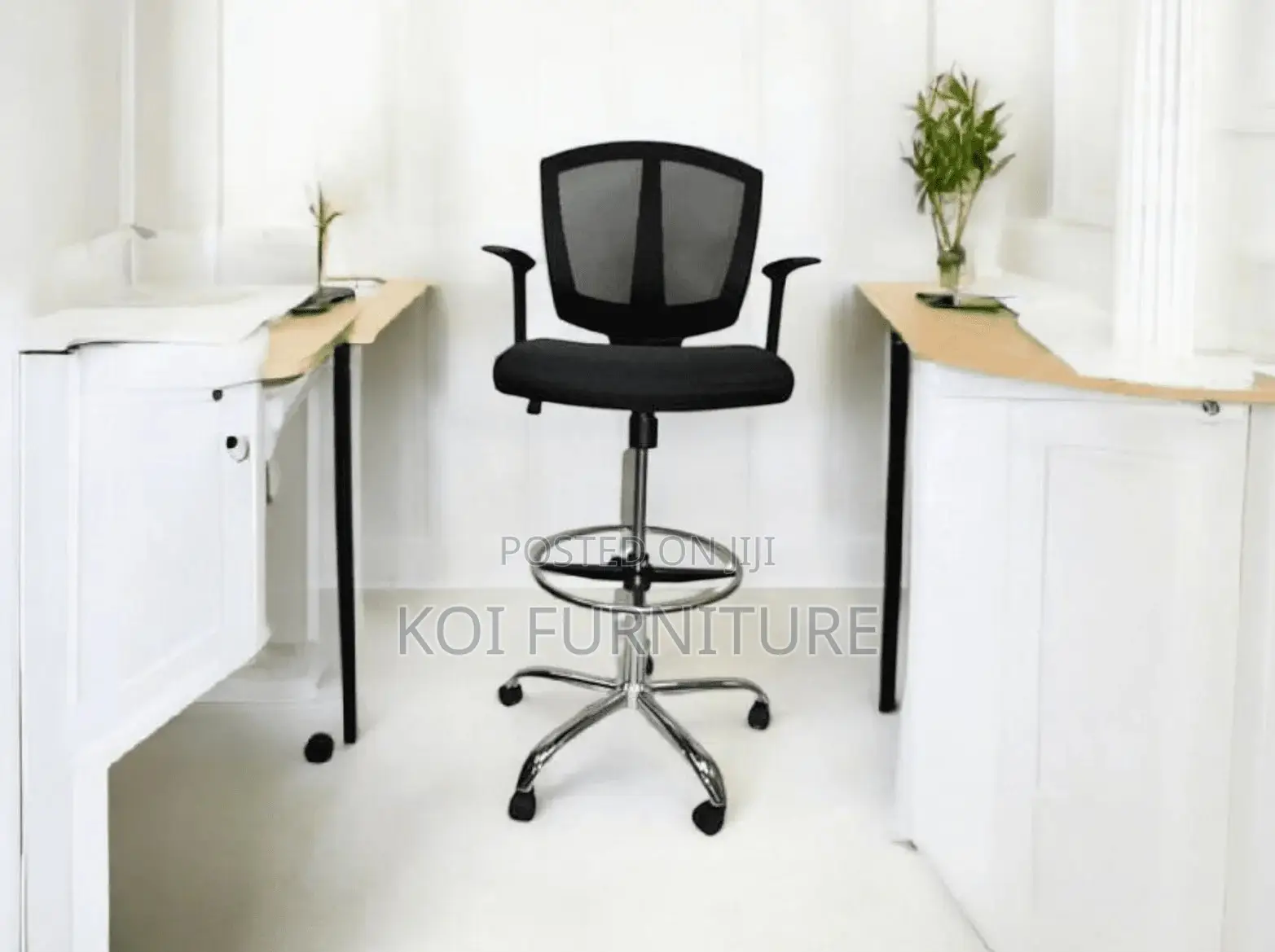 Office Chair; Mesh Mid Back Cashier Reception Clerical Chair