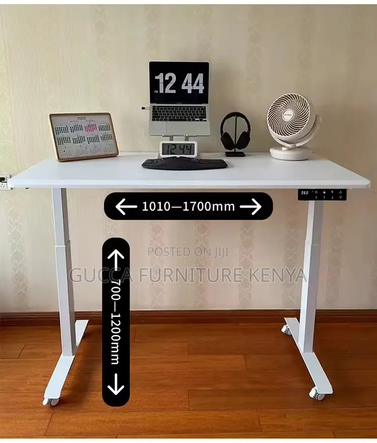 1200mm White Electric Adjustable Standing Desk