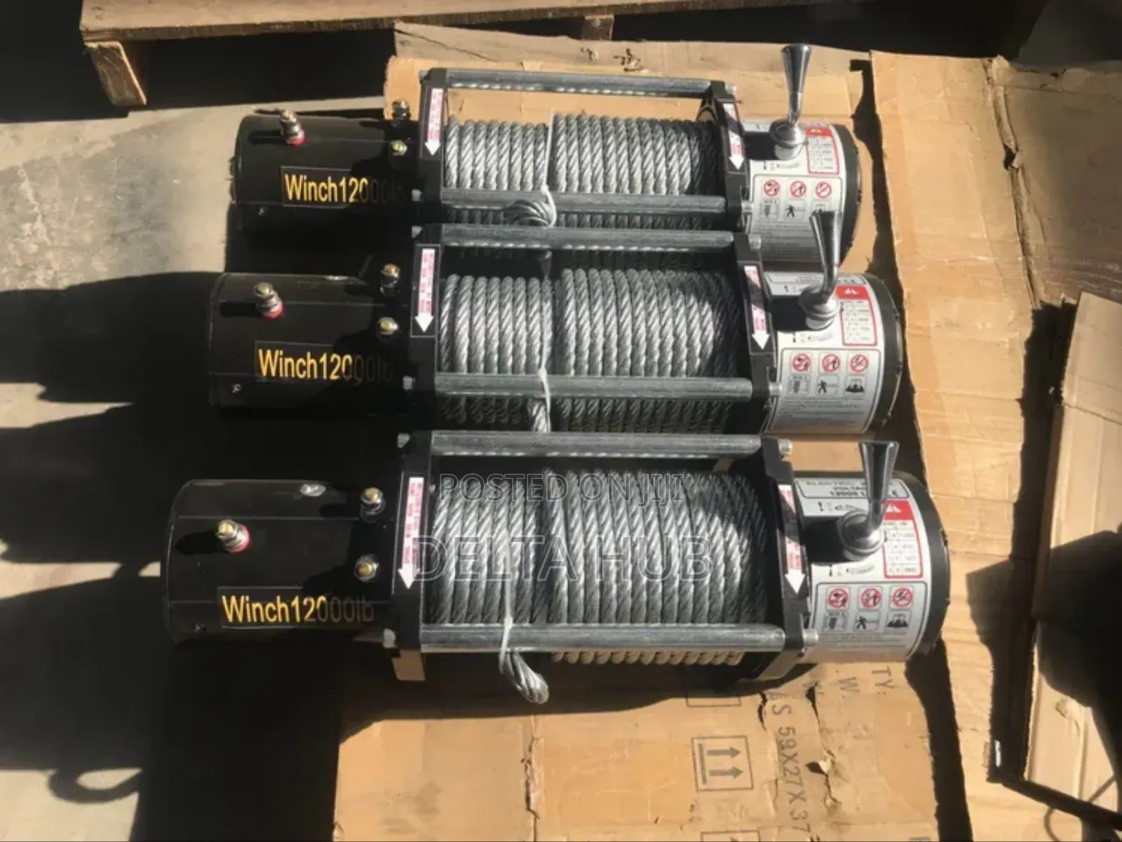 Strong Pull 12000lb Electric Off Road Winch Kit