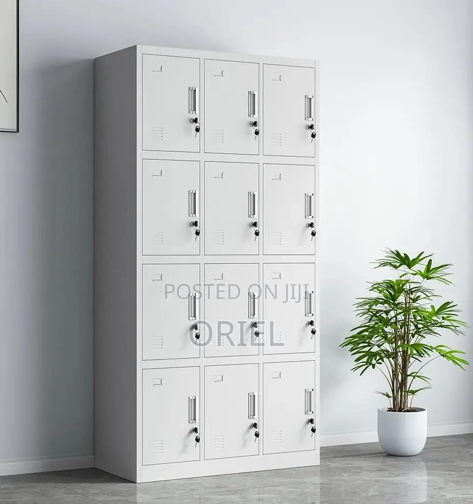 Modern Office Cabinet : 12 Doors Locker Steel Cabinet
