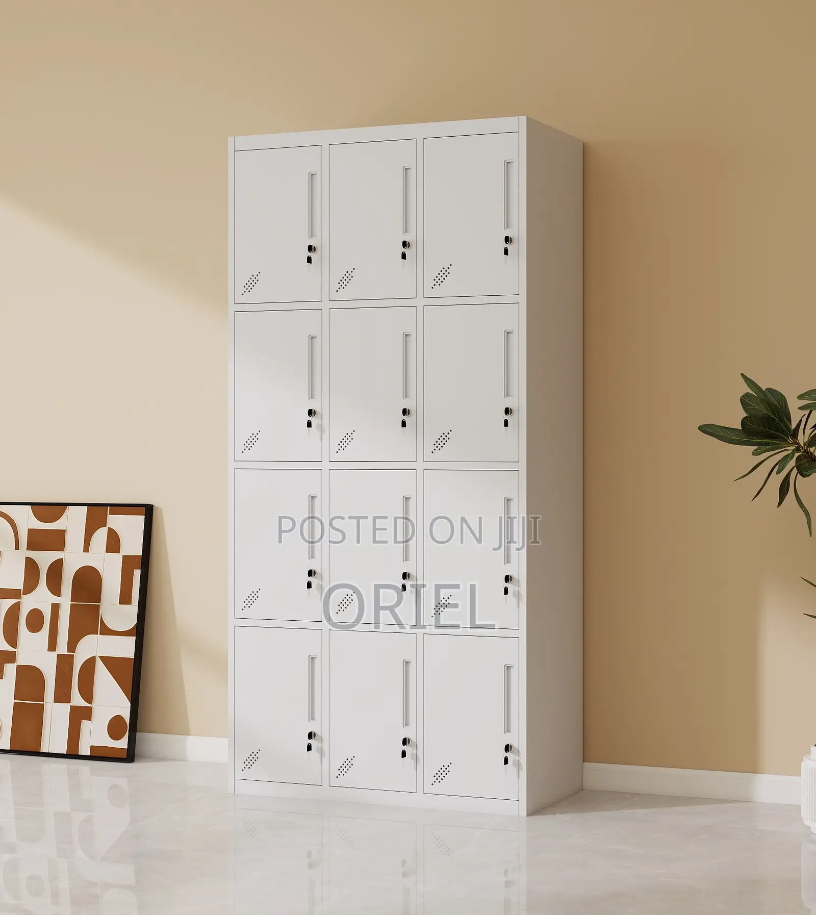 Modern Office Cabinet : 12 Doors Locker Steel Cabinet