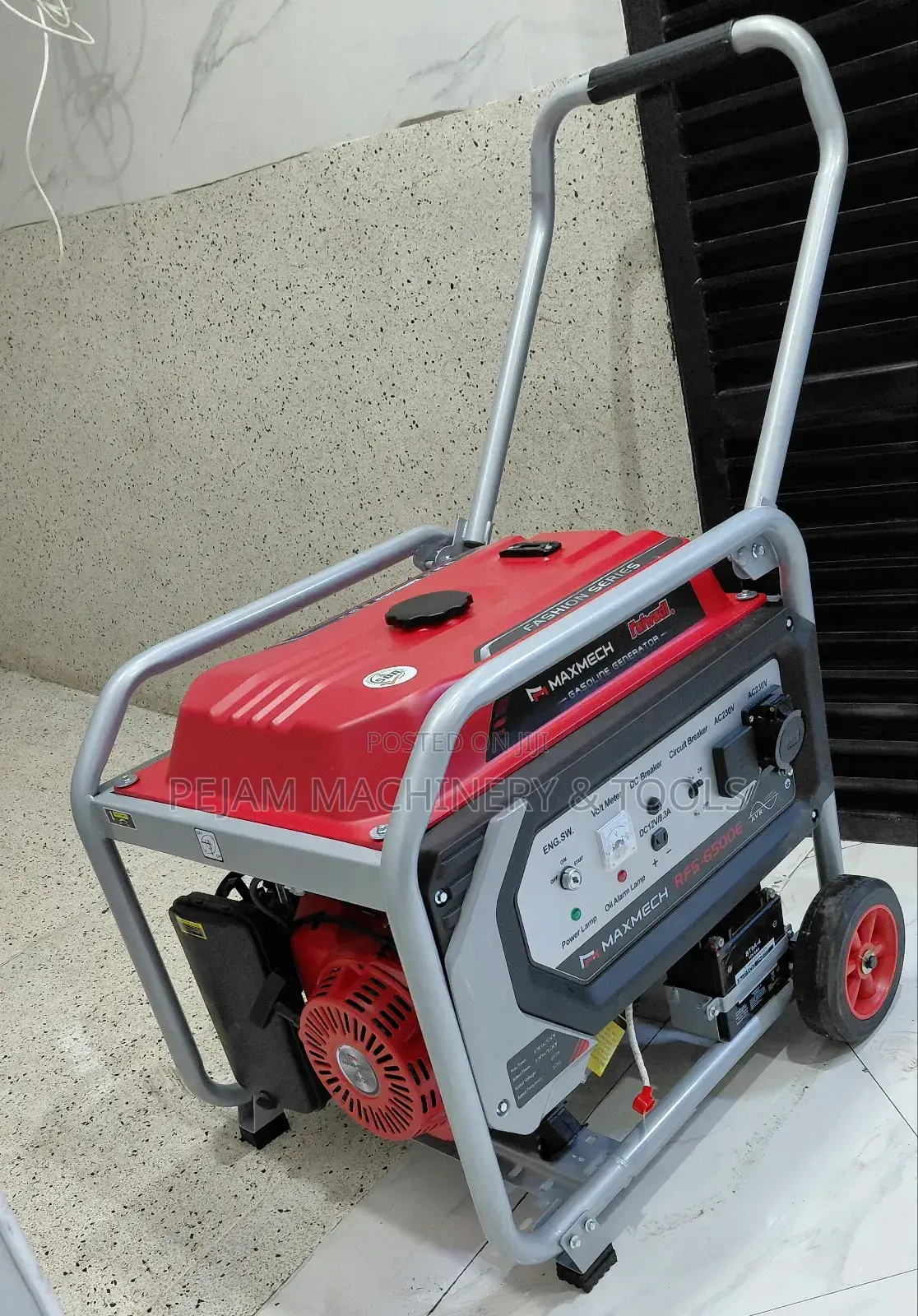 Maxmech 7kva Petrol Generator With Wheels and Handles