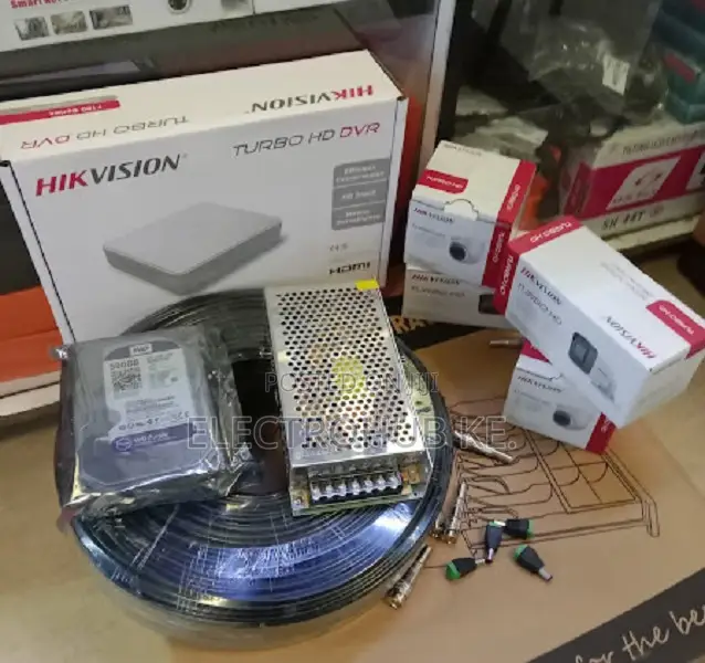 4 Cameras Camera Full Set Hikvision Hd Package