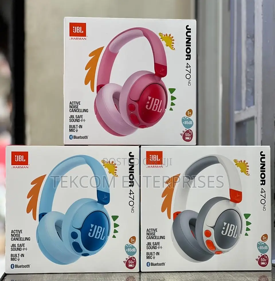 JBL Junior 470nc Wireless Noise-Cancelling Over-Ear Headphones