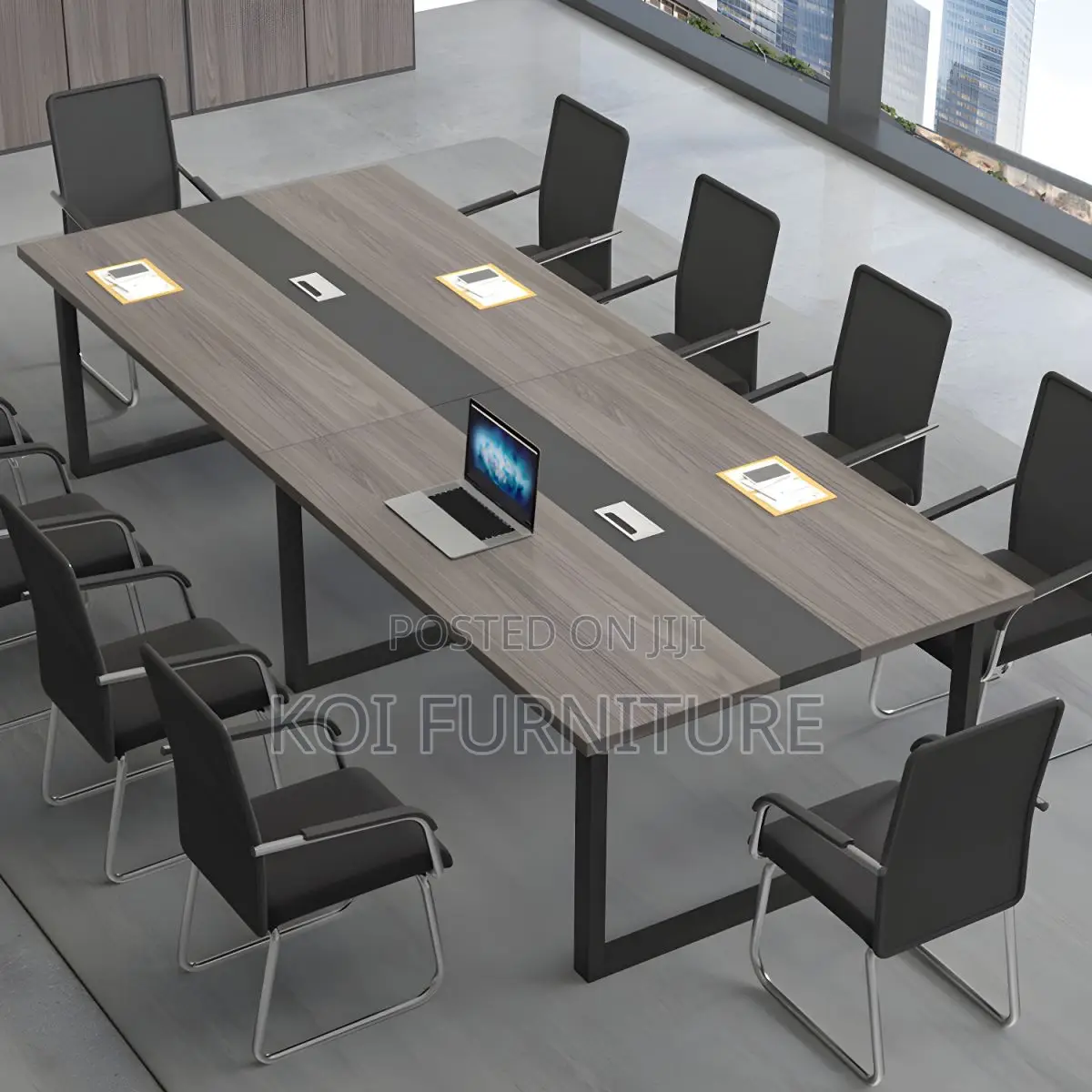 Boardroom Table; Solid Wood Executive 2.4m Boardroom Table