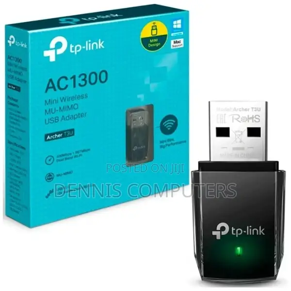 Tp-Link Ac1300 Mini Wireless Mu-Mimo Usb Adapter - Tl-Archer T3u