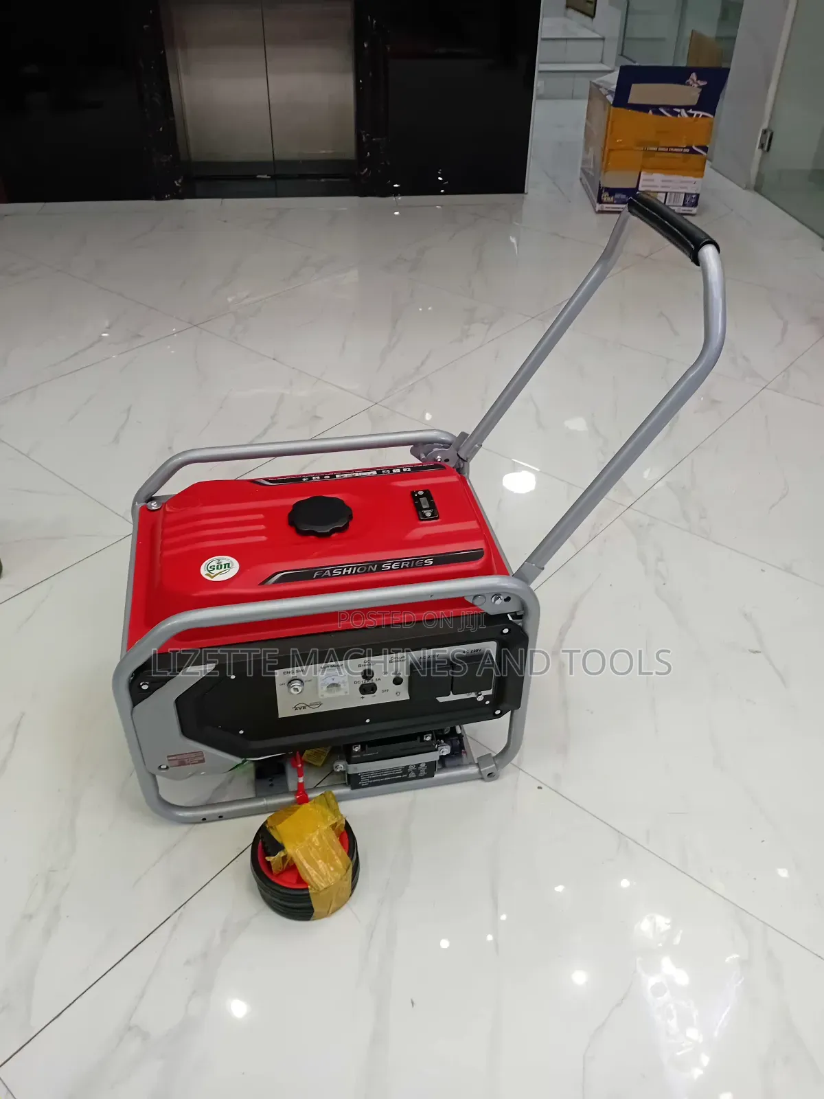 Portable 5.5kva Honda Petrol Generator Keystart With Wheels