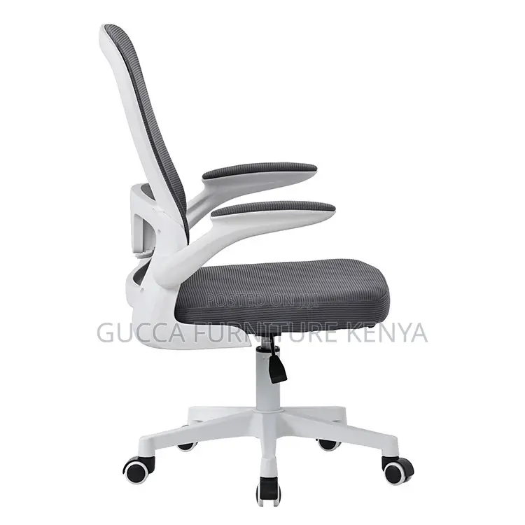 Ergonomic Mid-back Mesh Chair With Flip Arms
