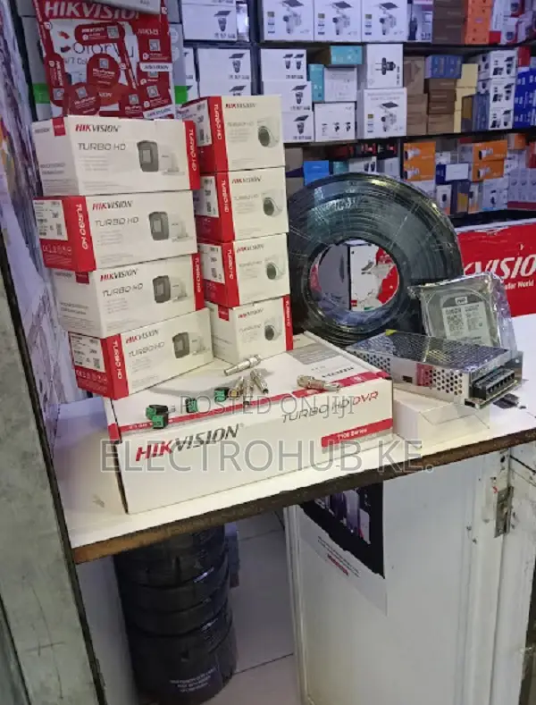 Full Kit 8 Channel Hikvision 8pc Ir 2mp Dome/Bullets Cameras New