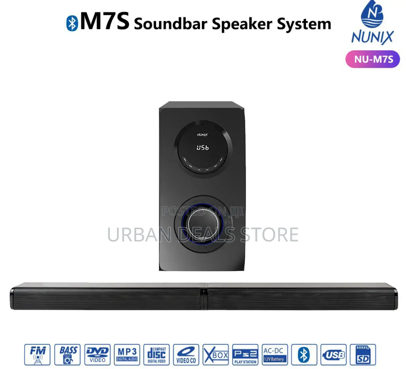 Nunix M7s Soundbar Speaker System