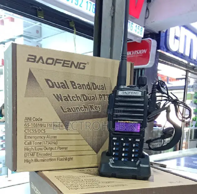 Baofeng Uv82 Long Range Walkie Talkie Rechargeable Battery
