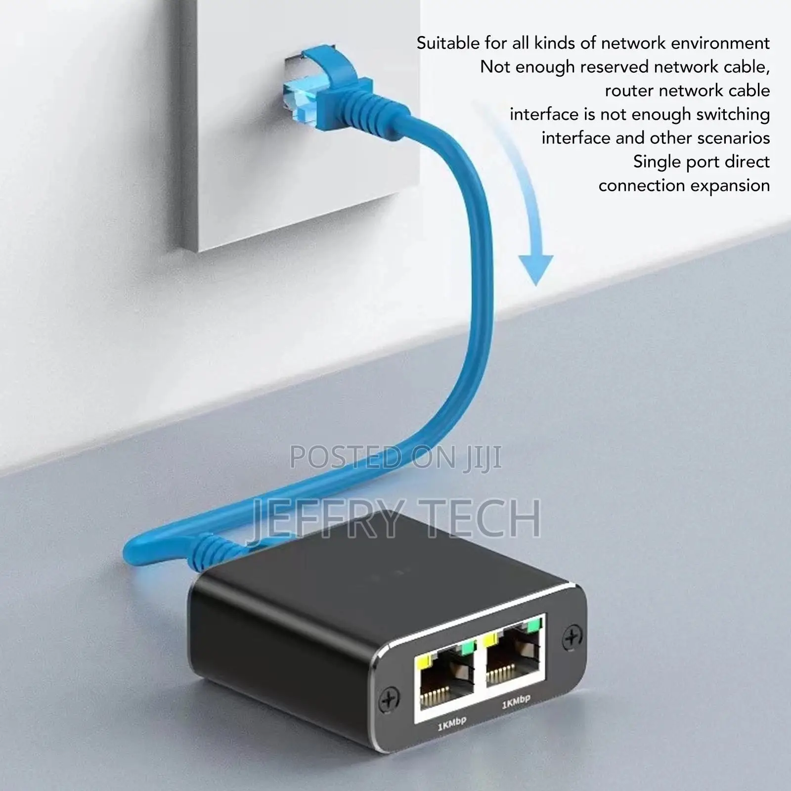 Ethernet Splitter Gigabit Rj45 Ethernet Network Splitter 1 to 2