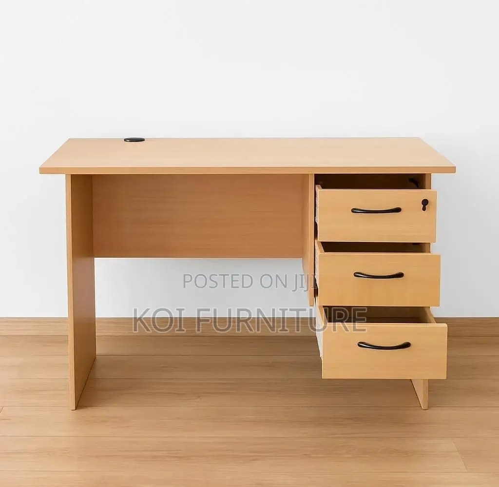 Office Desk : 1.2m Home Study Office Desk With Three Drawers
